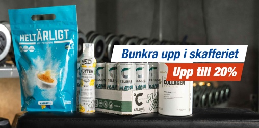 Kosttillskott & livsmedel - upp till 20%